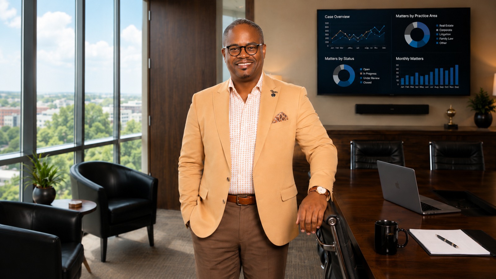 Owen K. Ferguson in a modern corporate office